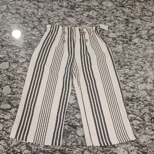 Jessica Simpson Black and White Striped Kids Pants